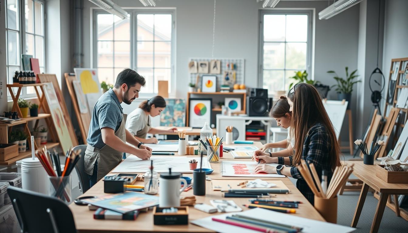 Student using learning strategies while studying